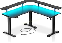 Rolanstar Height Adjustable L-Shaped Desk