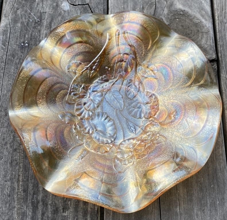 9" Carnival Glass Dish