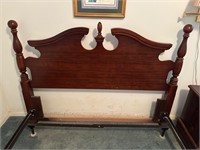 Vintage Queen Size Traditional Headboard & Frame