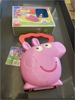 peppa pig activity case & 5 pc sleepover set