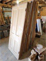 8 Primitive Painted 4 Panel Doors