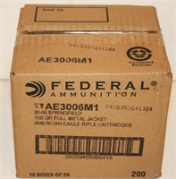 Box of 200 Rounds Federal 30-06 Springfield