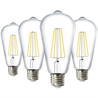 Sunco 4 Pack Dusk to Dawn Light Bulbs LED Edison 4