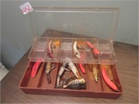 tackle box and contents.