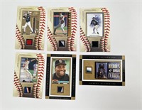 Collection of Baseball Jersey Patch Cards
