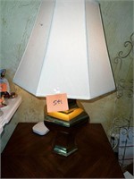 BEAUTIFUL BRASS LAMP WITH SHADE
