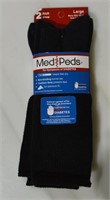 2 Pair Med Peds Diabetic  Compression Socks