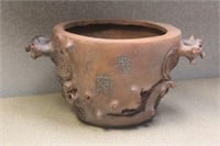 Vintage/Antique Chinese Yixing or Zisha Plant Pot