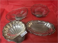 Lot of 4 serving dishes