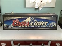 Coors Light Pool Table Light 38x13x10 Works Cord