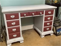 Painted Knee Hole Desk 47x32x30 Scratches