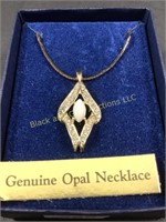 Genuine opal necklace