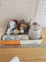 Trinket box lot- unicorn, cupid, etc