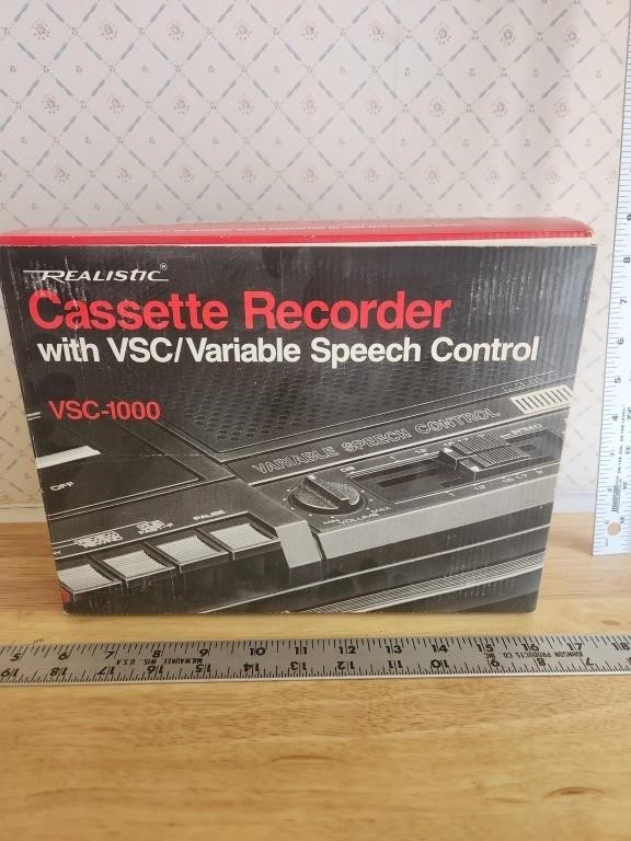 Vintage Cassette Recorder- new in box