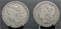 1899-O & 1900-O Morgan Silver Dollars