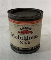 empty Gargoyle Mobilgrease No. 5 1lb tin