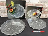 2 PCS: SERVING PLATTER & BOWL