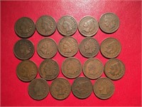 (19) Indian Head Cents Mixed Dates