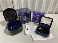 Retainer Case 2 Pack, Denture Case, Mirror/ Basket