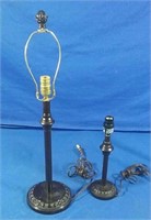 Vintage table lamps,  working 13" & 27"