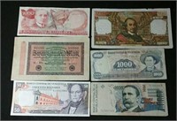 Assorted foreign banknotes lot