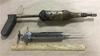 Alemite syringe & metal/glass syringe