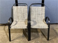 2 Metal Frame Patio Chairs