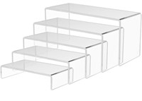 (new) 5pcs Acrylic Display Risers, Clear Product