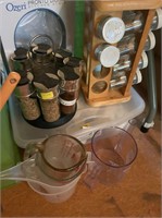 cooking items cooking pot spice rack etc