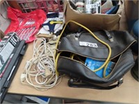 Qty of Electrical Leads & Vintage Bag