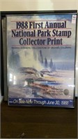 National Park Stamp collector print 18x24 and 7