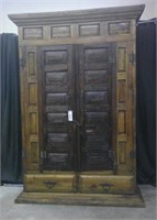 LARGE  RUSTIC PINE ARMOIRE OVER $7000 RETAIL