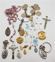 (E) Religious Charms, Bracelet, Rosary and more