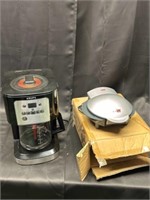 Coffee maker and griddle