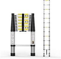 Telescoping Extension Ladder 12.5FT, Aluminum Tele