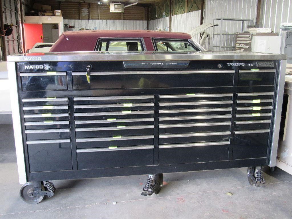 Sold at Auction: Tool box and variety of tools