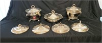 Silver Plate Serving Dishes and Lids