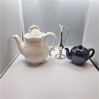 Two Teapots & Bud Vase