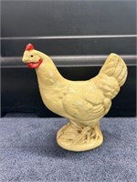 Vintage Cast Iron Chicken Rooster Piggy Bank