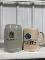 PAIR OF MUGS