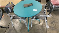 1 Member's Mark Café Collection Table - Teal  w/