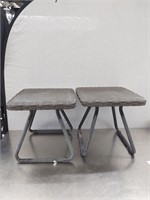 Pair of Outdoor Tables/Stools