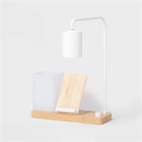 Desk Lamp with Wireless Charging and Storage