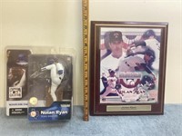 NOLAN RYAN FIGURINE AND LIMITED EDITION PICTURE