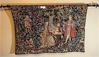 Tapestry and mounting bracket