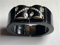 Vintage Deco Clamper Bracelet Untested Plastic
