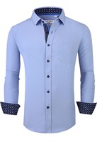 (XL)ALEX VANDO Mens Button Down Shirt Regular