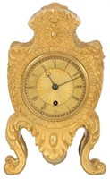 English Bronze & Ormolu Fusee Mantle Clock