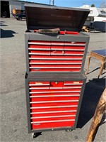 Craftsman Stack Tool Chest Grey Red