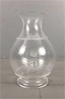 Hand Blown Swirl Glass Vase